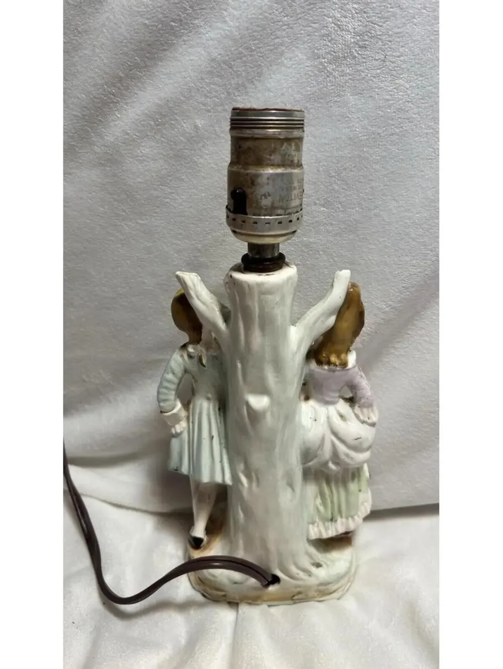 Vintage Victorian Couple 11” Table Lamp Decor Works